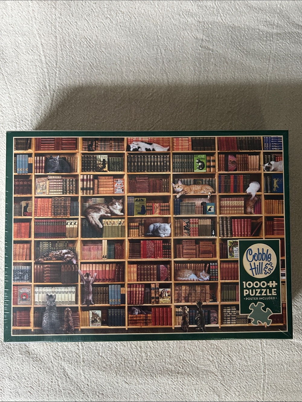 Cobble Hill The Cat Library 1000-Piece Jigsaw Puzzle New in Factory Wrapping NWT